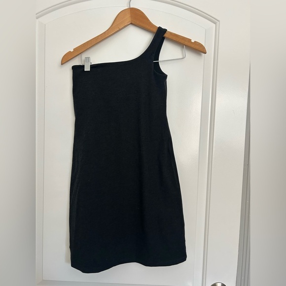 Beyond Yoga Spacedye One and Only Mini One Shoulder Tennis Dress Black size XS - Picture 1 of 9